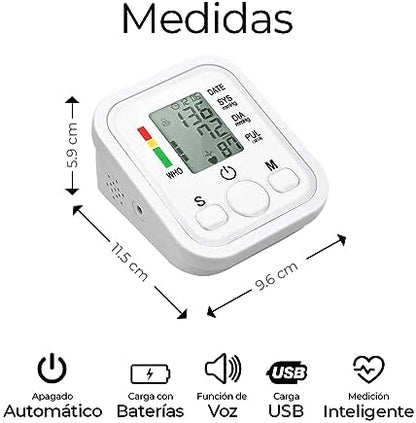 MEDIDOR DE PRESION ARTERIAL DE BRAZO ZK-B869
