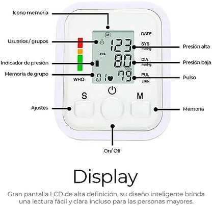 MEDIDOR DE PRESION ARTERIAL DE BRAZO ZK-B869