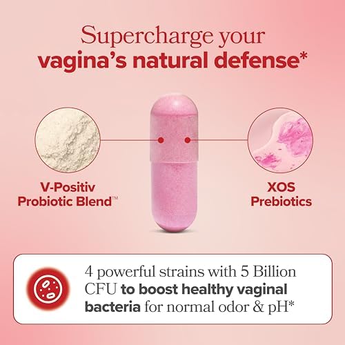 URO Probiótico Vaginal para Mujeres – pH Balanceado, Flora Íntima Saludable, Olor Fresco, Prebióticos + Lactobacillus, 60 Cápsulas