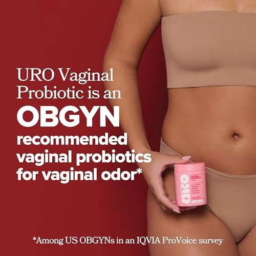 URO Probiótico Vaginal para Mujeres – pH Balanceado, Flora Íntima Saludable, Olor Fresco, Prebióticos + Lactobacillus, 60 Cápsulas