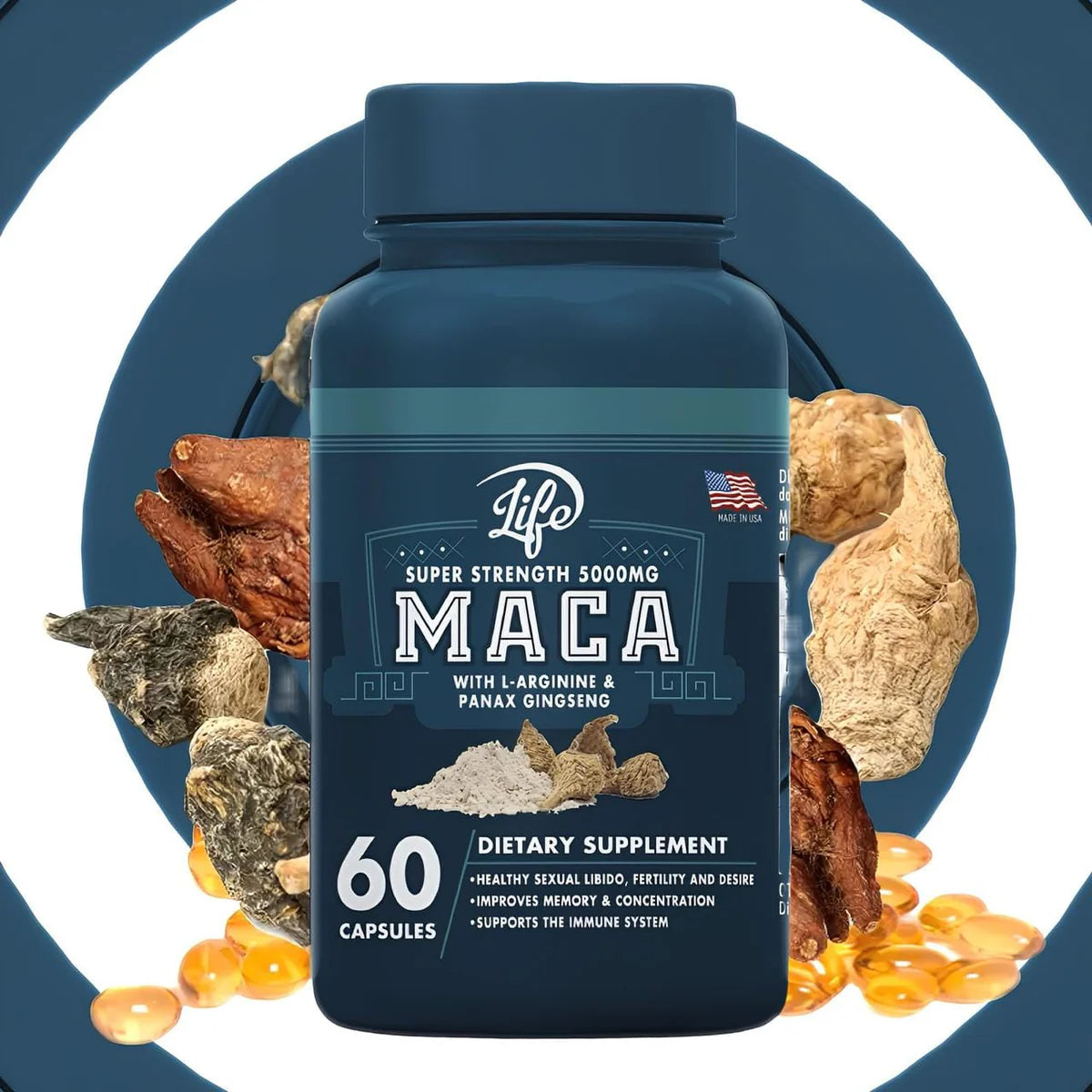 🔥 Maca Peruana Orgánica | Energía, Libido y Vitalidad Natural